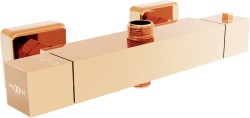 MEXEN - Cube termostatická sprchová baterie růžové zlato (77250-60)