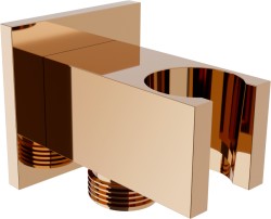 MEXEN - Držák sprchy Cube, pevný, s vyústěním, růžové zlato (79300-60)