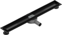 MEXEN - Flat 360 Slim podlahový žlab otočný 50, černý (1740050)