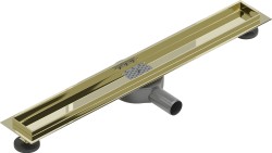 MEXEN - Flat 360 Slim podlahový žlab otočný 60, zlatý (1540060)