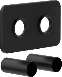 MEXEN - Krycí rozeta pro připojení radiátoru, černá (W910-000-70)