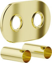 MEXEN - Krycí rozeta pro připojení radiátoru, zlatá (W905-000-50)