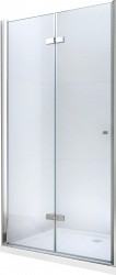 MEXEN - LIMA skládací dveře 70x190 cm 6mm, chrom, transparent se stěnovým profilem (856-070-000-01-00)