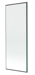 MEXEN - NEXT sklo k vanové zástěně 100x150 fix 6mm, černý rám (895-100-000-00-70)