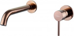 MEXEN - Podomítková umyvadlová baterie Alma, růžově zlatá (75015-60)