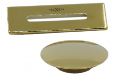 MEXEN - Přepad UNI + zátka pro volně stojící vany zlatá - pro vany s označením -SS (5100-50)