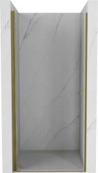 MEXEN - Pretoria sprchové dveře křídlové 100, transparent, zlaté (852-100-000-50-00)