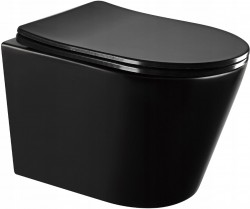 MEXEN - RICO WC mísa rimless, černé mat (3372XX85)