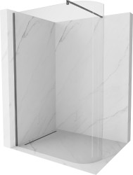 MEXEN/S - Kioto Sprchová zástěna WALK-IN Walk-in 110 x 200 cm, transparent 8 mm, grafit metal (800-110-101-95-06)