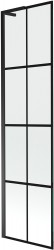MEXEN/S - Next L vanová zástěna FIX 50 x 150 cm, černá vzor, černá (895-050-000-03-77-70)