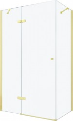 MEXEN/S - ROMA sprchový kout 70x90, transparent, zlatá (854-070-090-50-00)