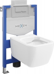 MEXEN/S - WC předstěnová instalační sada Fenix XS-U s mísou WC Margo,  bílá (6853342XX00)