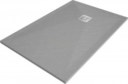 MEXEN - Stone+ sprchová vanička obdélníková 100x70, šedý beton (44617010)