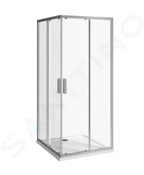 Nion Sprchový kout 800x800 mm, Jika perla Glass, stříbrná/sklo arctic (H2512N10026661)