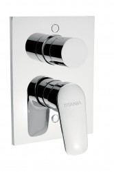 NOVASERVIS - Vanová sprchová podomítková s přepínačem Titania Pure chrom (90350R,0)