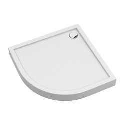 OMNIRES - CAMDEN akrylátová sprchová vanička čtvrtkruh, 80 x 80 cm bílá lesk /BP/ (CAMDEN80/OBP)