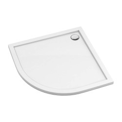 OMNIRES - MERTON akrylátová sprchová vanička čtvrtkruh, 80 x 80 cm bílá lesk /BP/ (MERTON80/OBP)