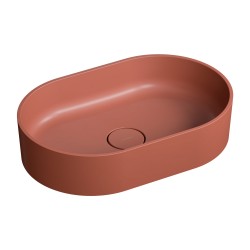 OMNIRES - OVO M+ umyvadlo na desku, 55 x 36 cm terracotta /TE/ (OVOUNTE)