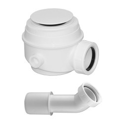OMNIRES - sifon pro vany a sprchové vaničky průměr 52 mm, bílá lesk /BP/ (WB01XBP)