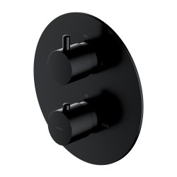 OMNIRES - Y termostatická sprchová baterie podomítková, vrchní část bez tělesa černá /BLH/ (Y1236ROBL)