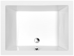 POLYSAN - DEEP hluboká sprchová vanička s konstrukcí, obdélník 100x75x26cm, bílá (72880)