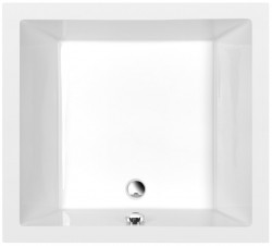POLYSAN - DEEP hluboká sprchová vanička s konstrukcí, obdélník 100x90x26cm, bílá (72349)