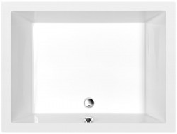 POLYSAN - DEEP hluboká sprchová vanička s konstrukcí, obdélník 120x90x26cm, bílá (72392)