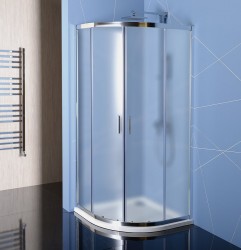 POLYSAN - EASY čtvrtkruhová sprchová zástěna 900x900, sklo BRICK (EL2638)