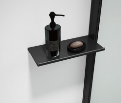 POLYSAN - ESCA SHELF polička do profilu 230x120, černá mat (ES8425)