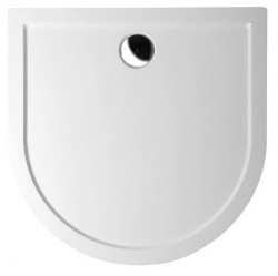 POLYSAN - ISA 90 sprchová vanička z litého mramoru, půlkruh 90x90cm, bílá (50511)