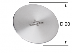 Příslušenství ke dřezům Villeroy & Boch - krytka odpadu 962415LC, nerez (962415LC)