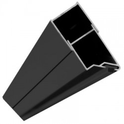 REA - Magnetický uzavírací profil pro dveře Molier černý (REA-K6395)