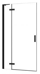 REA - Sprchové dveře HUGO 100 L/P bez stěnového profilu černá (REA-K6008)