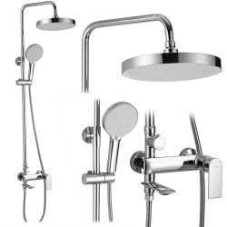 REA - Sprchový set s baterií 150mm Veneta Chrom (REA-P7843)