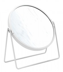 RIDDER - SUER kosmetické zrcátko na postavení, Ø 160, oboustranné, bílá (03009001)