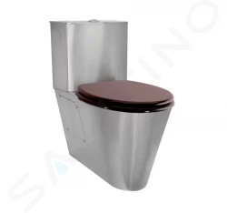 SANELA - Nerezová WC WC kombi pro tělesně postižené, antivandal, nerez (SLWN 16)