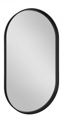 SAPHO - AVONA oválné zrcadlo v rámu 40x70cm, černá mat (AV400)