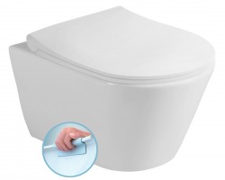 SAPHO - AVVA závěsná WC mísa, Rimless, 35,5x53cm, bílá (100314)