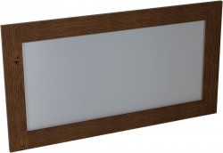 SAPHO - BRAND zrcadlo v dřevěném rámu 1300x700, mořený smrk (BA061S)