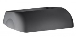 SAPHO - COLORED víko k odpadkovému koši A74201NE, ABS, Soft Touch, černá mat (A74401NE)
