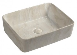 SAPHO - DALMA keramické umyvadlo na desku, 48x38 cm, marfil (527)
