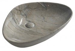 SAPHO - DALMA keramické umyvadlo na desku, 58,5x39 cm, grigio (213)
