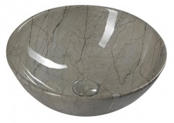 SAPHO - DALMA keramické umyvadlo na desku, Ø 42 cm, grigio (113)