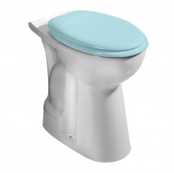 SAPHO - HANDICAP WC mísa kombi, zvýšený sedák, spodní odpad, 36,5x67,2cm, bílá (BD305)