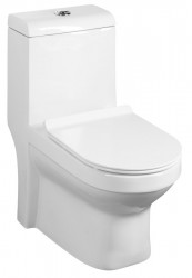 SAPHO - HUBERT WC kombi, spodní/zadní odpad, bílá (PB304)