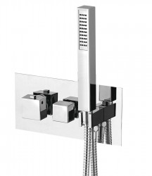 SAPHO - LATUS podomítková sprchová termostatická baterie vč. sprchy, 2/3 výstupy, chrom (1102-45)