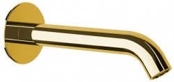 SAPHO - Nástěnná výtoková hubice, kulatá, 165, zlato (BO517)