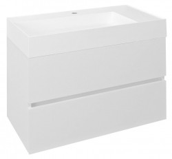 SAPHO - ODETTA umyvadlová skříňka 82x50x43,5cm, bílá lesk (DT085-3030)