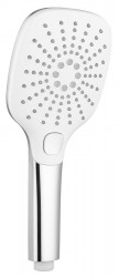 SAPHO - Ruční masážní sprcha s tlačítkem, 3 režimy sprchování, 109x109, ABS/chrom (1204-52)