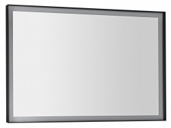 SAPHO - SORT zrcadlo s LED osvětlením 100x70cm, černá mat (ST100)